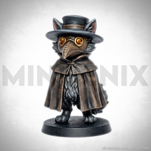 Cat plague doctor fantasy - plague,