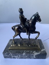 Antique Napoleon Spelter Bronze  12 Cm Statuette (Early 1900's) Marble Base