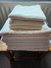 Restmor 8 Piece  Bathroom Bale 100% Cotton Cream. See Full Description
