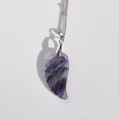Rainbow fluorite crystal angel - fluorite,