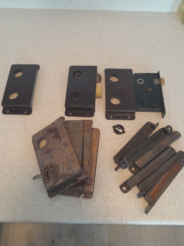 Job lot metal bakelite mortice - lot,