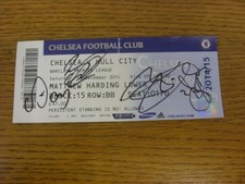 13/12/2014 Autographed Ticket: Chelsea v Hull City - Hand Signed To Front By Cur