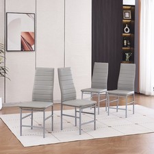 Dinning chairs set of 4 grey