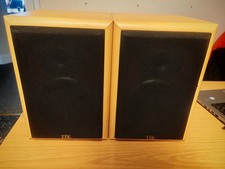 TDL Nucleus 2 Bi-Wire 2-Way Stereo Bookshelf Speakers 20-100w 4-8 Ohm w/ Grills