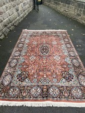 Quality Antique Silk Carpet 9Ft X 6Ft