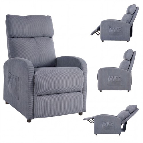 Push back recliner chair with - recliner,