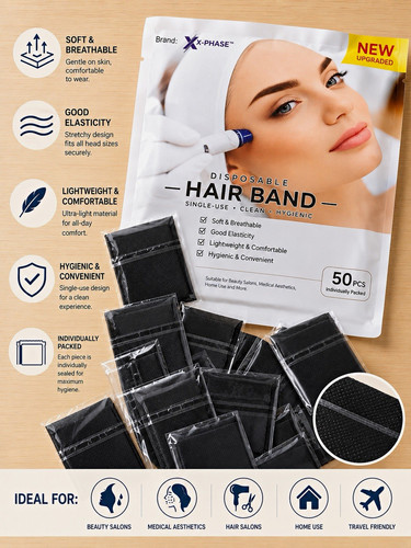 50pcs black disposable hair - 50pcs,