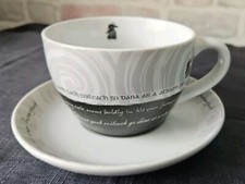 John Hinde Irish Proverbs Cup And Saucer Black And White