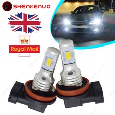 For BMW X5 E53 - H8 H11 Super Bright 6000K White LED Front Fog Light Bulbs 2PC