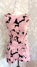 TOPSHOP Pink Mix Floral Lace Panel Sleeveless Playsuit [8]
