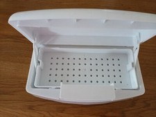 Beauty Therapy White Sterilising Container For Use With Sterilising Fluid