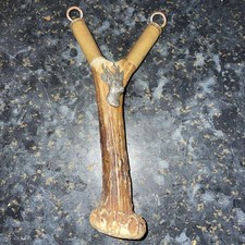 Deer Antler and Brass Bullet Tips Slingshot Hunting Catapult