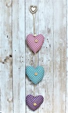 Fabric Hearts Shabby Chic