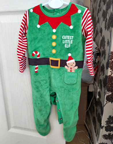 Christmas elf footed velour - elf,