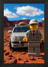 Lego Man in Desert Landscape