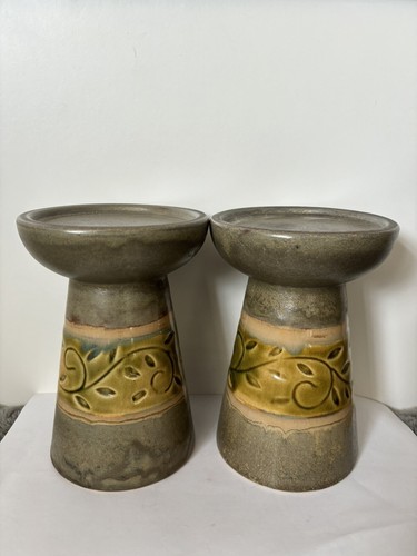 Stunning pair pillar - pair, candle