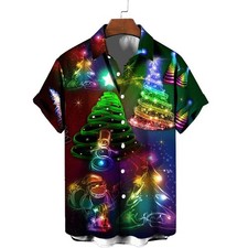 Mens Button Down Psychedelic