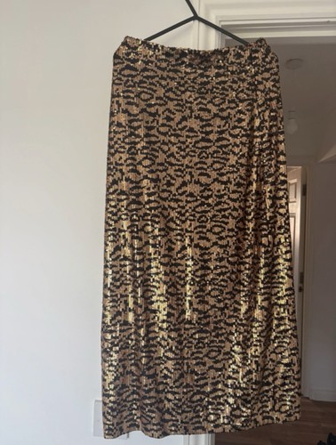 Zara sequin leopard print - leopard,