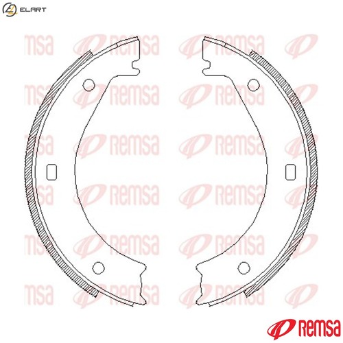 Brake shoe parking - brake,