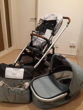 Uppababy Cruz V2 Pushchair, Bassinet And Foot Muff. Excellent Condition