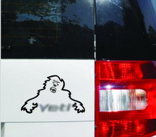 Yeti Angry Monster Custom Vinyl Sticker Decal, Car Decal, Bumper Sticker