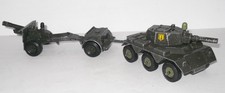 Crescent Toys - Alvis Saladin Armoured Car w 25 Pounder Gun & Limber patrol set