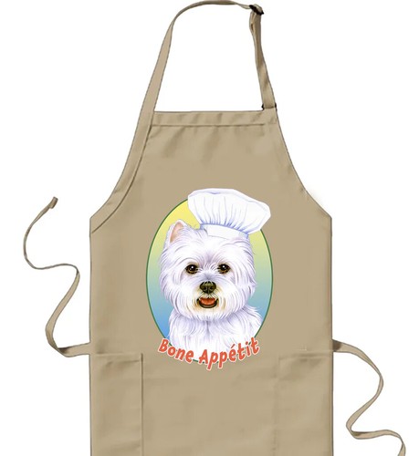 Westie cookin apron - westie,