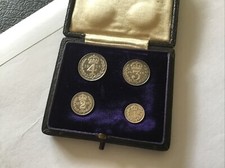 Edward Vll Maundy  1906 Silver Full Set In Original Date Case In Mint Condition 