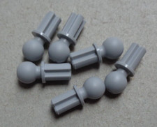 LEGO TECHNIC Parts & Pieces 2736 Ball W Cross Axle Medium Stone Grey x6