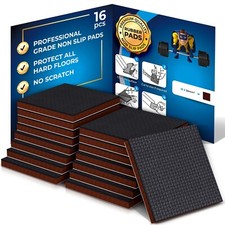 Furniture Protection Pad Rubber 16Pc Self Adhesive Chair Feet Felt Floor Protect