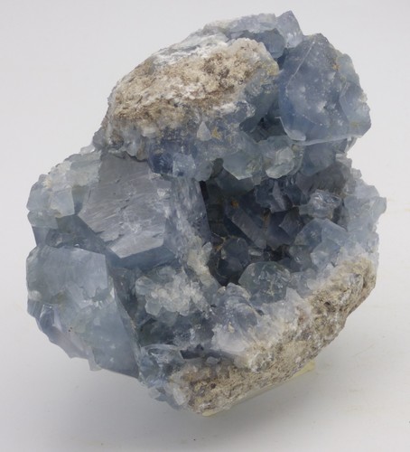 Pale blue celestite crystal - celestite,