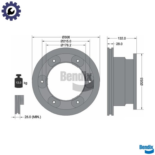 Brake disc bds1379 for - bds1379,