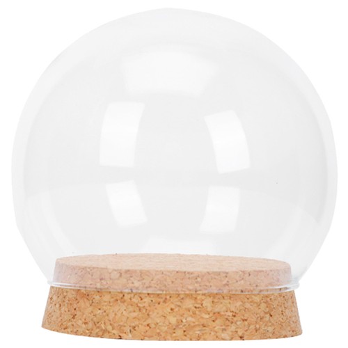 Transparent glass display dome - glass,
