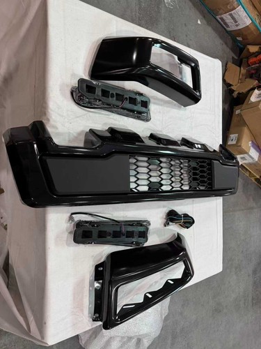 Gloss black front - front, bumper