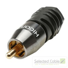 HICON Rca Plug Gold Plated Screw Contact Solderless Mount Hi-cm0.8/3.7-sm