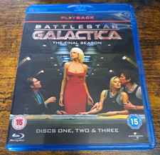 Battlestar Galactica : The Final Season Blu-Ray, Discs 1, 2 & 3.