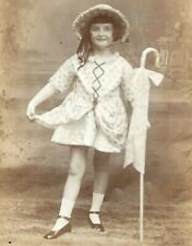 Real Photo Postcard Girl Child Little Bo Peep Costume Fisher Kensal Rise 1920s