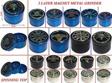 3 Layers Metal Hand Crank Herb