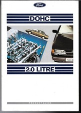 Ford 2.0 DOHC Engine 1989 UK Market Salesmans Guide Brochure Sierra Granada