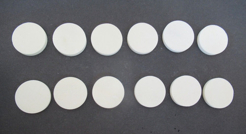 White bone spacers - white,