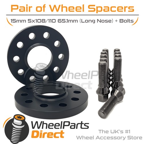 Wheel spacers bolts 15mm - wheel, (2)