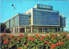 Postcard RESTAURANT E O CASINO BACCARA ROULETTE BALL POOL CIGOGN Flower AA00704