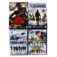 20x War Movie DVD Set – Mixed Titles Army/Military Action Film Gift Bundle