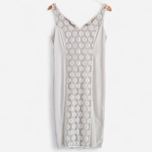 Vintage white nylon lace