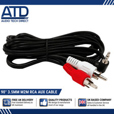 RCA To AUX 3.5mm Male 90°