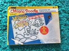 Vintage Magna Doodle Disney's The Little Mermaid Accessory Set 5 X Stencils