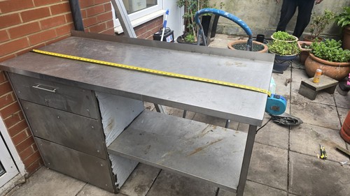 Stainless steel work top table - stainless,