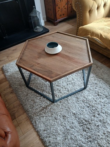 Wood coffee table with - m,