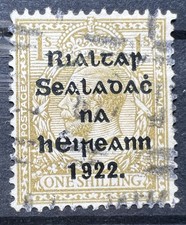 1922 Overprint Irish Stamp 1s