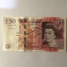 £50 FIFTY POUND NOTE Chris
